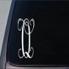 EZ-STIK Monogram O Vine initialI360 6 inch Tall Sticker Decal Letters Gift view 1