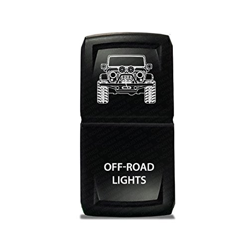 CH4x4 Rocker Switch V2 Off-Road Lights Symbol - Amber LED