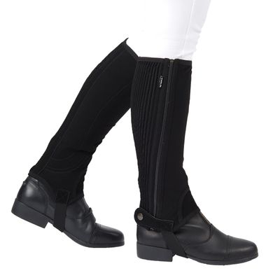 Dublin Easy-Care Half Chaps II, Black, Childs Medium