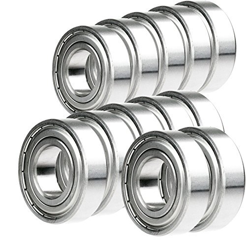 12x 608-ZZ Ball Bearing Sealed Roller Skate Skateboard Long Board Replacement