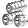 12x 608ZZ ABEC7 Wheel Ball Bearing Skateboard Long Board Inline Rollerblade New view 1