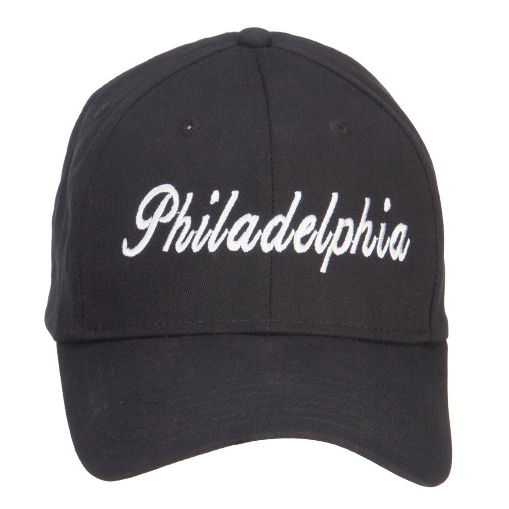e4Hats.com City of Philadelphia Embroidered Cap - Black OSFM