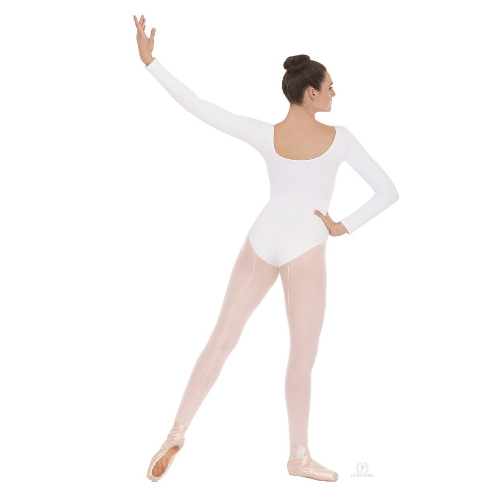 Eurotard Womens Long Sleeve Leotard With 44265 (Nude, Small)