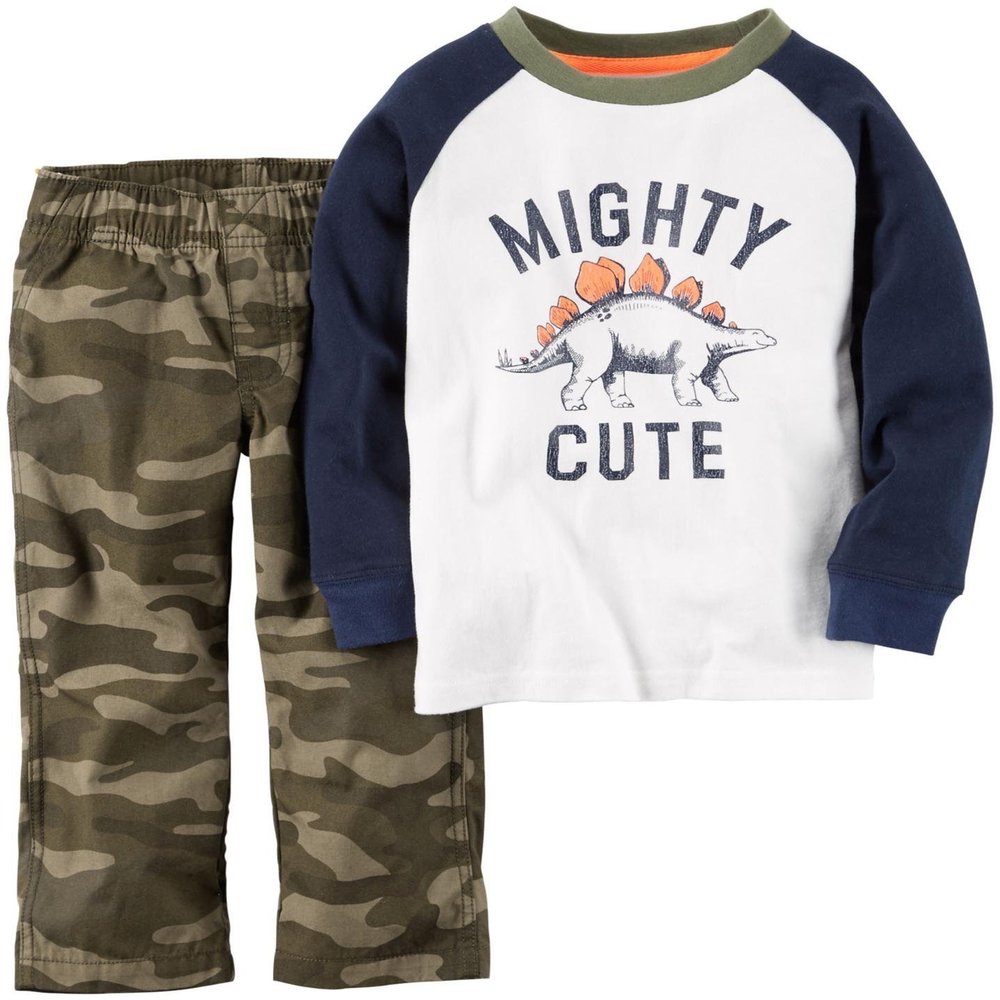 Carter's Baby Boys' 2 Piece Graphic Set - Camo - 9 Months
