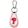 MLB Philadelphia Phillies Pinstripe Baseball Keychain, One Size, Black view 1