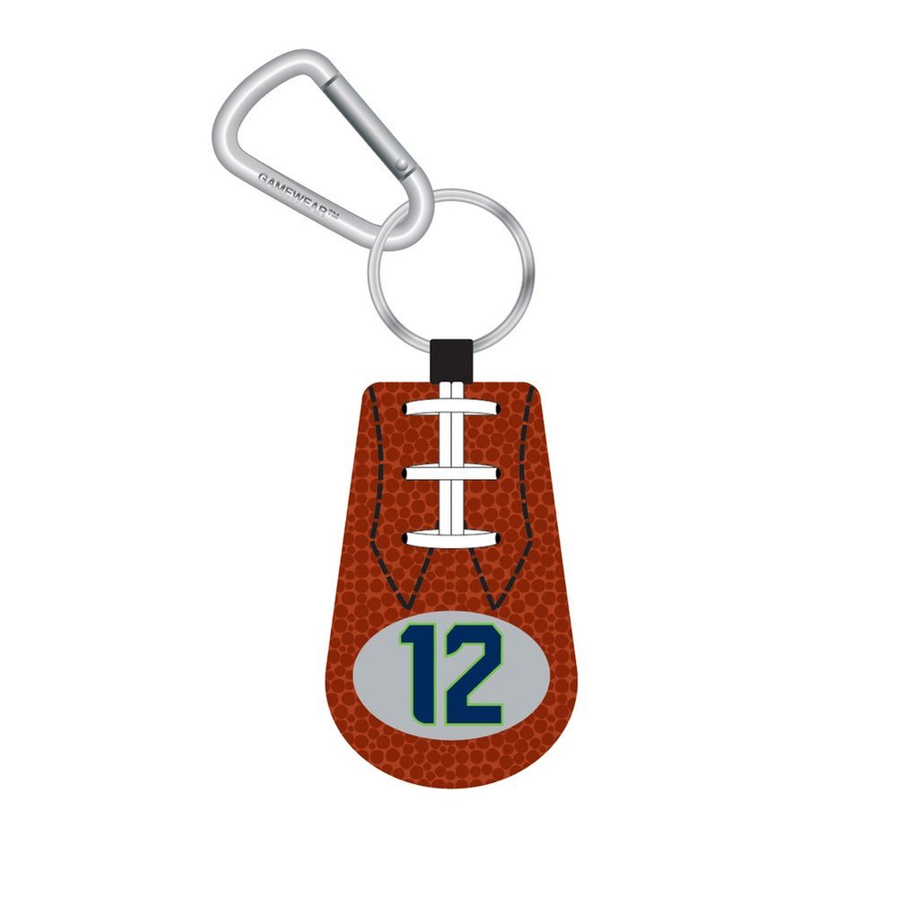 Gamewear NFL Seattle Seahawks Fan Classic Football Keychain, One Size, Black
