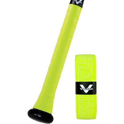 Vulcan | 1.00mm Bat Grip | Baseball/Softball | Optic Yellow