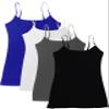 4 Pack: Active Basic Cami Tanks (1X, Royal/White/Black/Charcoal) view 1