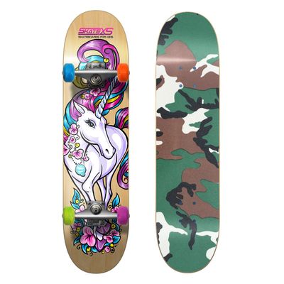 SkateXS Beginner Unicorn Girls Skateboard