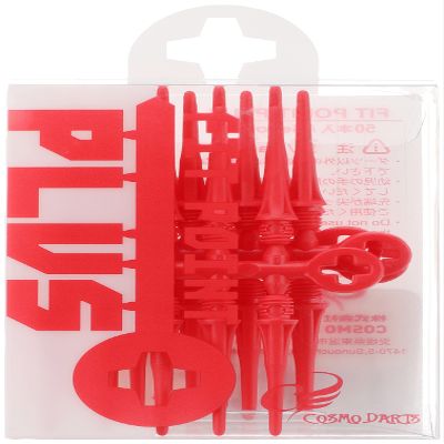 Cosmodarts Fit Point Plus Tip, Red, 50 Count