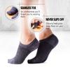 Bam&b Women's Premium Bamboo Viscose No ShowUplifting Message Socks - 4 pairs - Grey - Medium 7.5-10 view 4