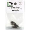 Hareline Fly Tying Brass Eyes - Small, Black