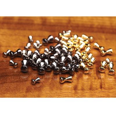 Hareline Fly Tying Brass Eyes - Large, Nickel