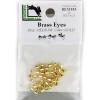 Hareline Fly Tying Brass Eyes - Medium, Gold