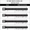 Kids 2 Holes Belt Double Prong Buckle PU Leather Glittery - Orange Medium view 3