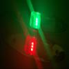 Pactrade Marine Boat Navigation Light Pair of LED Flush Mount Sidelight Red & Green Shark Eye Side Bow Teardrop Lights SS Vertical Mount 12V Signal Lights for Small Boat, Pontoon, Sailing, Skiff view 2