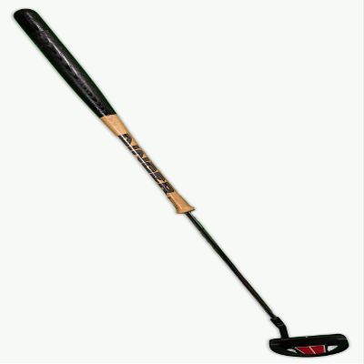 Dinger- Black Baseball Bat Putter DB02 -One Timer Head - Left