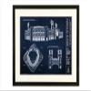 Busch Stadium Blueprint Style Print (Framed - Black, 18" x 24") view 1