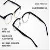 Goson Vintage Nerd Fashion Clear Eyeglasses, Clear Lens Retro Eye Glasses Frames view 4