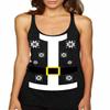 ALLNTRENDS Women's Tank Top Santa Claus Suit Ugly Christmas Sweater (L, Vintage Black) view 1