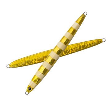 Palms SBL-180 Metal Jig Lure, Slow Brat, L, 7.1 inches (180 cm), Zebra Gold