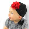 My Lello Infant Baby Girl's Crochet Beanie Hat with Flower Brown/Aqua view 3