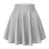 Urban CoCo Women's Basic Versatile Stretchy Flared Casual Mini Skater Skirt (Grey, M) view 1