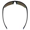 Optic Edge Breakaway Wraparound Sports & Motorcycle Sunglasses for Men or Women Semi-Rimless Matte Black Frame w/Dielectric Blue Mirror Lens view 4
