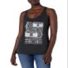 Lost Gods Boom Boxes Women's Racerback Tank Top, Black Heather, Medium view 1