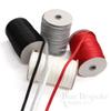 12 Yards of LEDA 10mm Plush Back Bra Strap Elastic, Jet Black, Made in Italy view 2