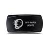 CH4x4 Rocker Switch Off-Road Lights Symbol 3 - Horizontal - Red LED view 1