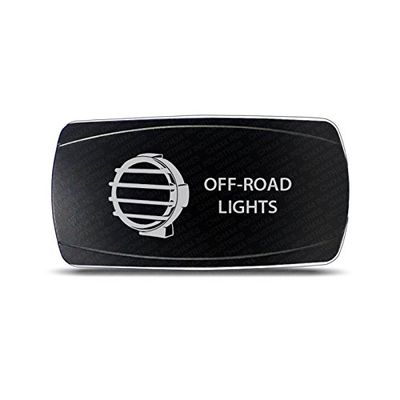 CH4x4 Rocker Switch Off-Road Lights Symbol 5 - Horizontal - White LED