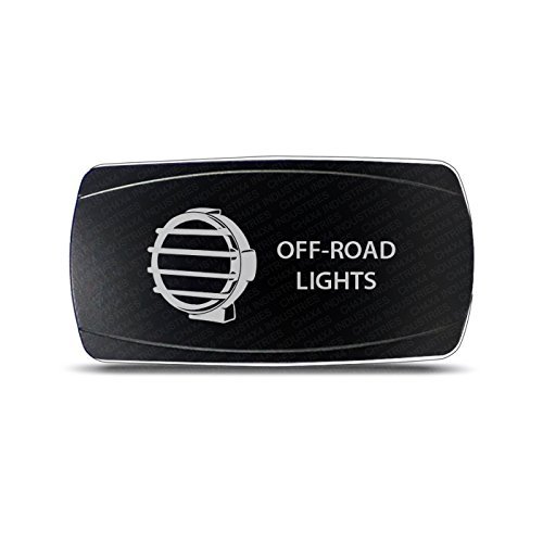 CH4x4 Rocker Switch Off-Road Lights Symbol 5 - Horizontal - White LED
