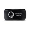 CH4x4 Rocker Switch Off-Road Lights Symbol 5 - Horizontal - White LED view 1