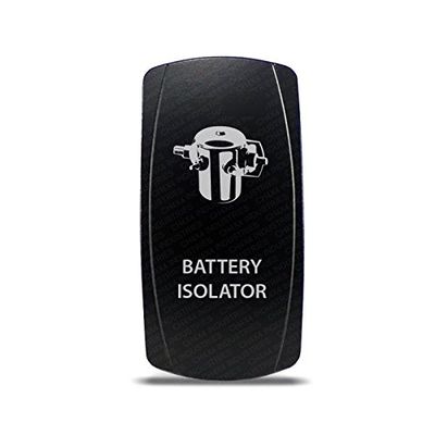 CH4x4 Rocker Switch Battery Isolator Symbol - White LED