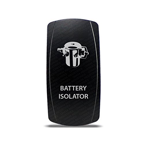 CH4x4 Rocker Switch Battery Isolator Symbol - White LED