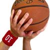 Couver Unisex Red Sports/Athletic with Number Embroidery Sweat Wristband, Number 13, 2.76" x 2.36", 1 Piece view 3