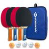 Donic-Schildkrt Hobby Table Tennis Set for 4 Players, 4 Bats, 5 Balls, in Carrying Bag view 1