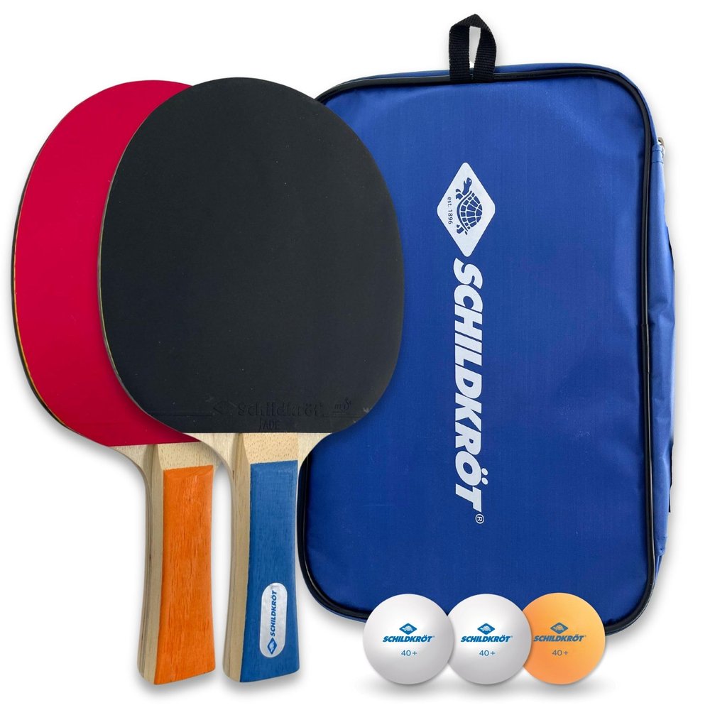 Donic-Schildkrt Hobby Table Tennis Set for 2 Players, 2 Bats, 3 Balls, in Carrying Bag