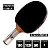 Donic-Schildkrt Waldner 3000 Table Tennis Bat, ABP Handle, Sponge 2.1 mm, Carbon Wood, Liga Pad - ITTF, 751803 view 3