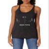 LOST GODS Women's Pong Video Game Racerback Tank Top - Black Heather - Small view 1