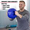 CanDo Molded Dual-Handle Medicine Ball for Strength Training, Core Workouts, Warmups, Cardio, and Plyometrics with Handles for Home and Clinic Use view 3