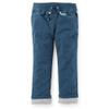 Carter's Girls' Jersey-Lined Roll-Cuff Poplin Pants, 24m Green view 1