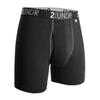 2UNDR Men's Swingshift Boxers,Black/Grey,XXX-Large view 1