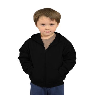 Monag Toddler Fleece Jacket with Hoodi, Kids Fleece hooded Jacket 6Y Black