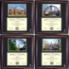 Rutgers Diploma Frame - Photo Option #1 - Walnut Frame view 1