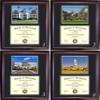 San Diego State Diploma Frame - Photo Option #2 - Walnut Frame view 1
