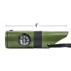 ASR Outdoor Survival Multi Tool Whistle Compass LED Flashlight 7 in 1 Compact Gadget view 3