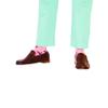 SummerTies Skunk Mens Dress Socks - Black on Pink view 2