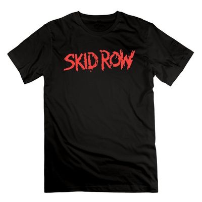 Abbas Man's Skid Row T-shirt XL Black